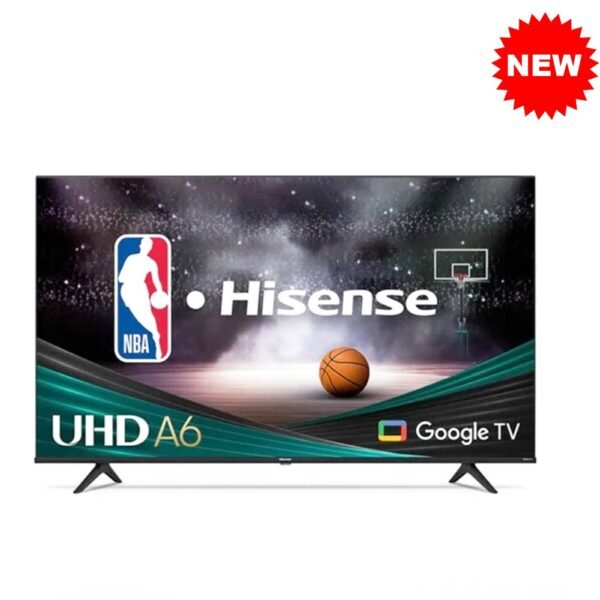 USA New Hisense 43-Inch Class A6 Series 4K UHD Smart Google TV with Alexa Compatibility, Dolby Vision HDR, DTS Virtual X, Sports & Game Modes, Voice Remote, Chromecast Built-in (43A6H) , Black (Copy)