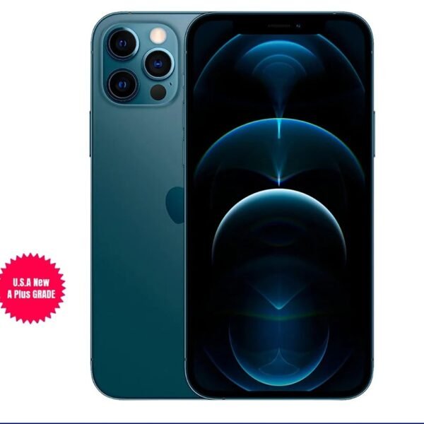 Ebidafrika USA Quality New Apple iPhone 12 Pro, 256GB, Grade A+, Pacific Blue – Fully Unlocked In Stock