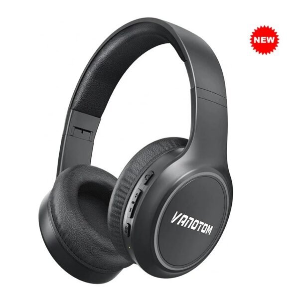 USA New Wireless Headphones Bluetooth Headphones with Microphone,Noise Canceling Wireless On-Ear Headset（Black）