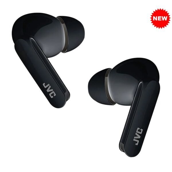 Second image of USA Quality New JVC HAD5TB Ultra-Compact IE Bluetooth Earbuds, True Wireless with Charging Case (Olive Black)