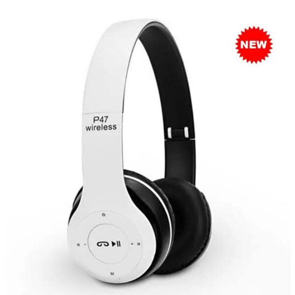 Second image of USA New P47 Wireless Bluetooth On Ear Headphones 5.0+EDR with Volume Control, HD Sound and Bass