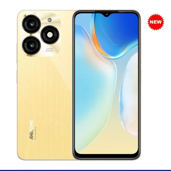 Itel A70 4G Dual SIM – 6.6” Big Screen – 128GB HDD – 8GB Extended RAM – Dual 13MP Rear / 8MP Front – 5000mAh – Black