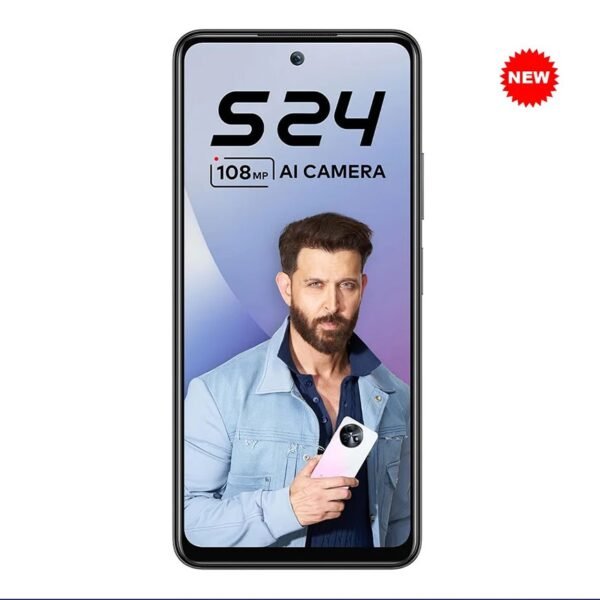 Second image of itel S24 (8GB RAM + 128GB ROM) Upto 16GB RAM with Memory Fusion | 108MP AI Rear Camera | 6.6″ HD+ 90 Hz Punch Hole | Helio G91 | Dual DTS Speakers | Side Fingerprint | 18W Type C | Starry Black