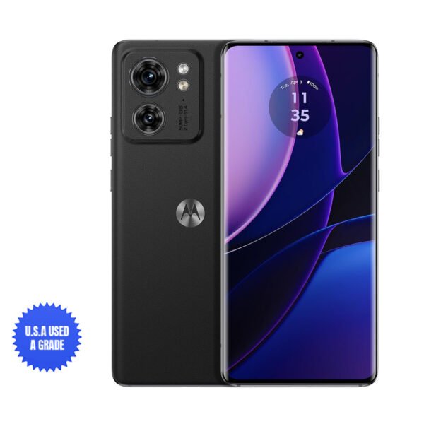 USA Quality Used Motorola Edge | 2023 | Unlocked | Made for US 8/256GB | 50MP Camera | Eclipse Black