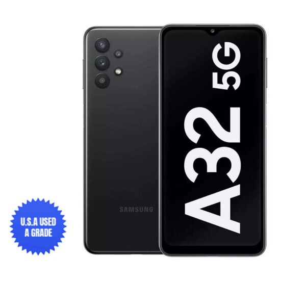 USA Quality Used Samsung Galaxy A32 5G Smartphone 64GB RAM 4GB Unlocked – Black