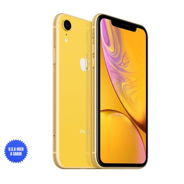 USA Quality Used Apple iPhone XR, US Version, 64GB, Yellow – Unlocked