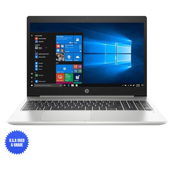 USA Quality Used HP Probook 450 G6 15.6 Inch Full HD 1080P Professional Laptop, Intel Core I3-8265U, 8 GB RAM, 256 GB SSD, Windows 10 Pro
