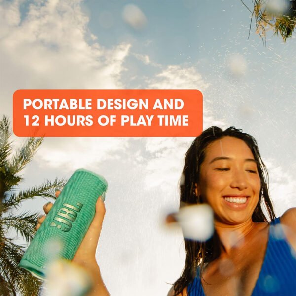 Second image of USA Quality New JBL Flip 6 - Portable Bluetooth Speaker, powerful sound and deep bass, IPX7 waterproof, 12 hours of playtime, JBL PartyBoost for multiple speaker pairing for home, outdoor and travel