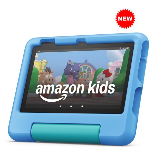 USA Quality Used Amazon Fire 7 Kids tablet (newest model) ages 3-7. Top-selling 7" kids tablet on Amazon. Includes ad-free and exclusive content, easy parental controls, 10-hr battery, 16 GB, Blue