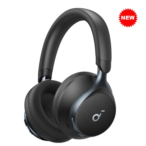 USA Quality Soundcore by Anker, Space One, Active Noise Cancelling Headphones, 2X Stronger Voice Reduction, 40H ANC Playtime, App Control, LDAC Hi-Res Wireless Audio, Comfortable Fit, Clear Calls, Bluetoothity New