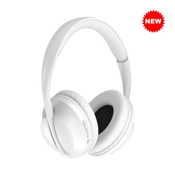 USA Quality New Bluetooth RCA Immersive Audio Headphones With Bass Boost Model Wave55 White Soft