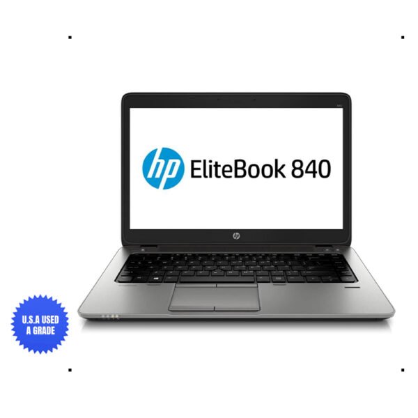 USA Quality Used HP EliteBook 840 G1 14in HD Business Laptop Computer Ultrabook, Intel Core i5-4300U 1.9 GHz Processor, 8GB RAM, 128GB SSD, USB 3.0, VGA, Wifi, RJ45