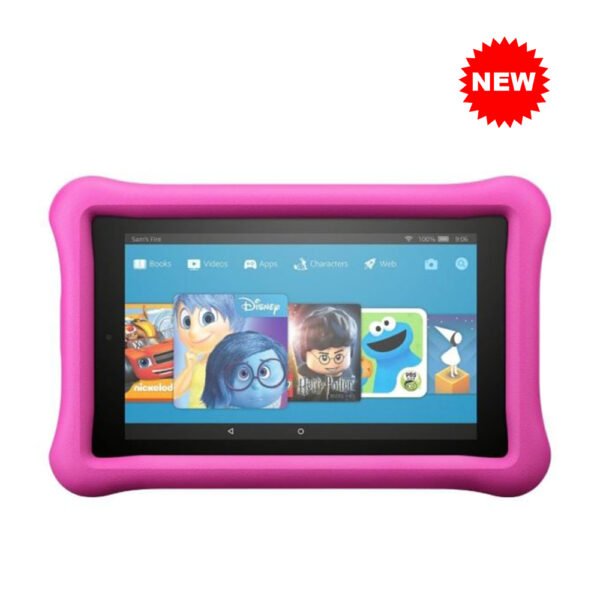 Second image of USA Quality New Amazon Fire 7 Kids 7-inch Display ages 3-7 16 GB Tablet - Pink