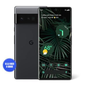USA Quality Used Google Pixel 6 Pro 5G, US Version, 128GB, Stormy Black – Unlocked